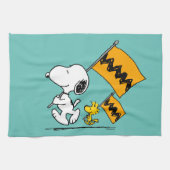 Peanuts | Snoopy & Woodstock Vlaggen Theedoek (Horizontaal)