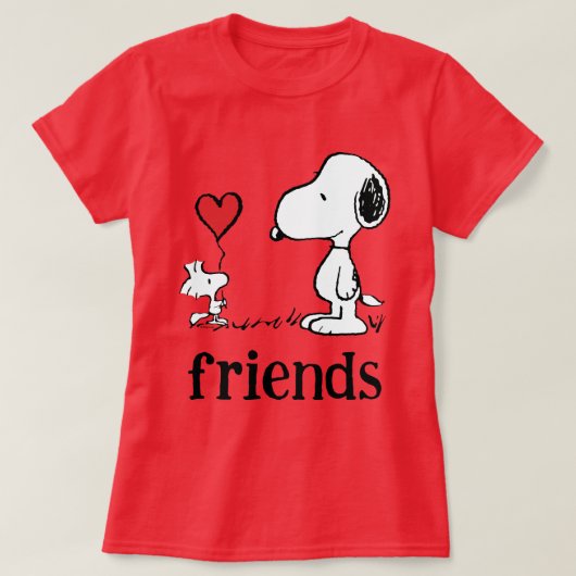 Peanuts | Snoopy & Woodstock Vrienden T-shirt (Design voorkant)