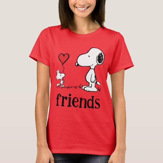 Peanuts | Snoopy & Woodstock Vrienden T-shirt (Voorkant)