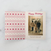 Peanuts | Snoopy & Woodstock Vrolijke sleerit Feestdagen Kaart (Binnen)