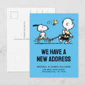 Peanuts | Snoopy & Woodstock | We zijn verhuisd Briefkaart (Voorkant / Achterkant)