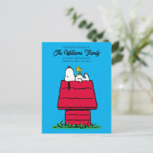 Peanuts | Snoopy & Woodstock | We zijn verhuisd Briefkaart (Staand voorkant)