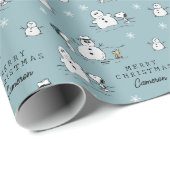 Peanuts | Snoopy & Woodstock Winter Break Patroon Cadeaupapier (Rol Hoek)