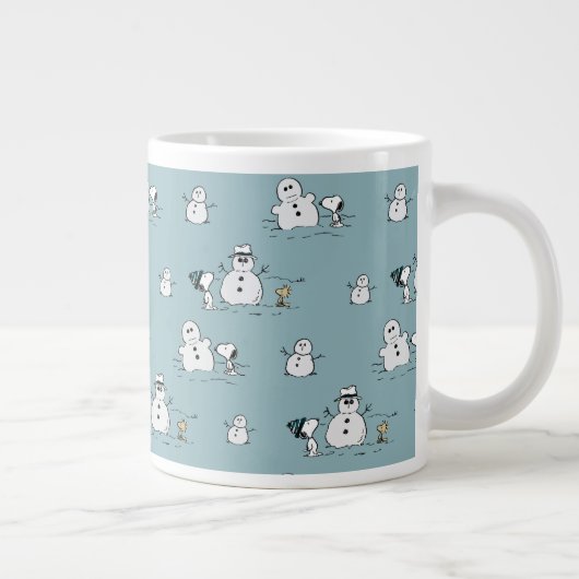 Peanuts | Snoopy & Woodstock Winter Break Patroon Grote Koffiekop (Rechts)
