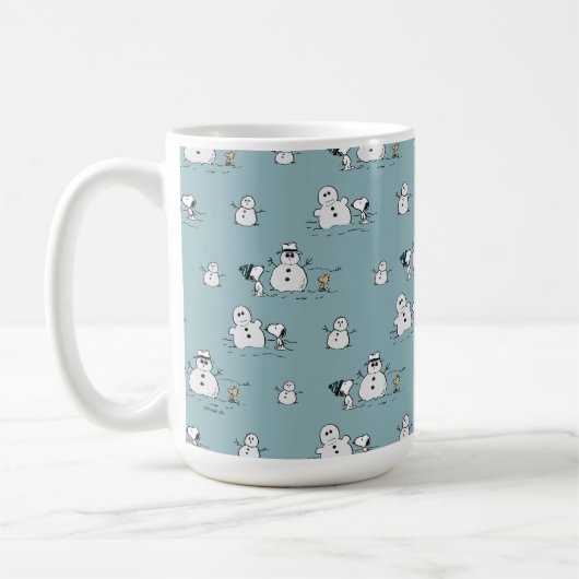 Peanuts | Snoopy & Woodstock Winter Break Patroon Koffiemok (Links)