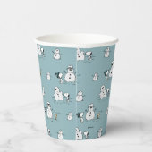Peanuts | Snoopy & Woodstock Winter Break Patroon Papieren Bekers (Rechts)