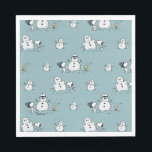 Peanuts | Snoopy & Woodstock Winter Break Patroon Servet<br><div class="desc">Bekijk dit leuke Peanuts Christmas-ontwerp.</div>