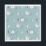 Peanuts | Snoopy & Woodstock Winter Break Patroon Servet<br><div class="desc">Bekijk dit leuke Peanuts Christmas-ontwerp.</div>
