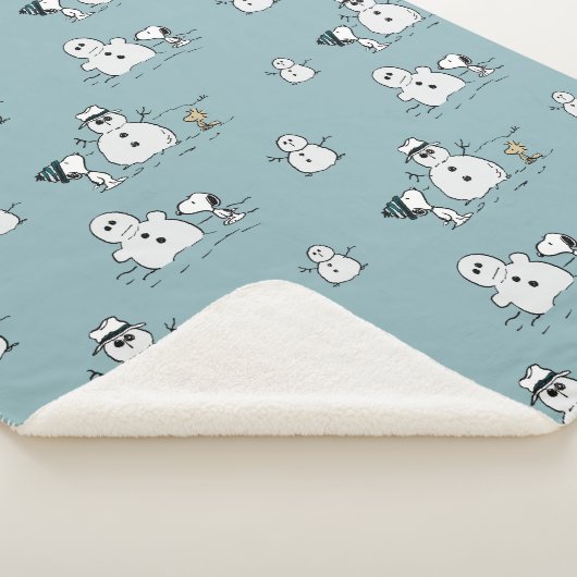 Peanuts | Snoopy & Woodstock Winter Break Patroon Sherpa Deken (3/4)