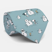 Peanuts | Snoopy & Woodstock Winter Break Patroon Stropdas (Opgerold)