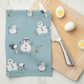 Peanuts | Snoopy & Woodstock Winter Break Patroon Theedoek (Quarter Fold)