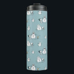 Peanuts | Snoopy & Woodstock Winter Break Patroon Thermosbeker<br><div class="desc">Bekijk dit leuke Peanuts Christmas-ontwerp.</div>