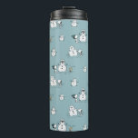 Peanuts | Snoopy & Woodstock Winter Break Patroon Thermosbeker<br><div class="desc">Bekijk dit leuke Peanuts Christmas-ontwerp.</div>