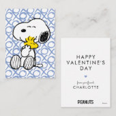 Peanuts | Snoopy & Woodstock XOXO Hugs Notitiekaartje (Voorkant / Achterkant)