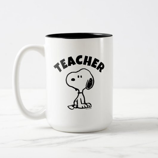 Peanuts | Snoopy wordt leraar Tweekleurige Koffiemok (Links)