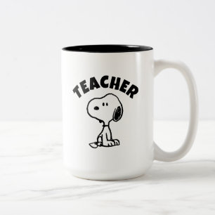 Peanuts   Snoopy wordt leraar Tweekleurige Koffiemok