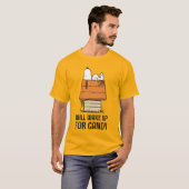 Peanuts | Snoopy wordt wakker voor Snoep T-shirt (Voorkant volledig)
