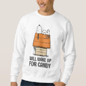 Peanuts | Snoopy wordt wakker voor Snoep Trui (Voorkant)