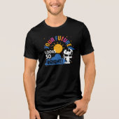 Peanuts Snoopy Your Future Looks So Bright Tri-Blend Shirt (Voorkant)