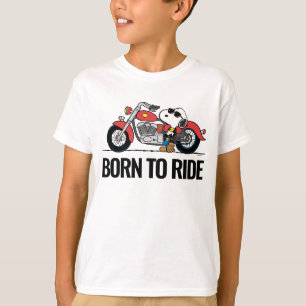 Peanuts Snoopy & Zijn Motorfiets T-shirt