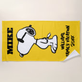 Peanuts | Snoopy Zonnebril Familie Vakantie Strandlaken (Voorkant)