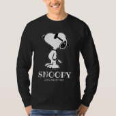 Peanuts | Snoopy Zonnebril Ponder T-shirt (Voorkant)