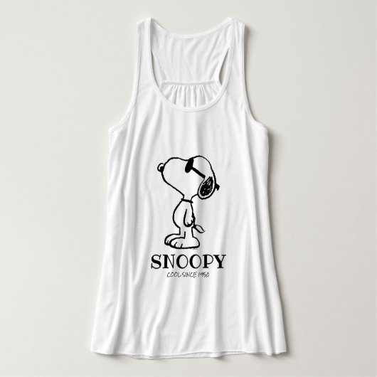 Peanuts | Snoopy Zonnebril Ponder Tanktop (Design voorkant)