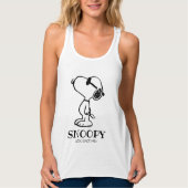 Peanuts | Snoopy Zonnebril Ponder Tanktop (Voorkant)
