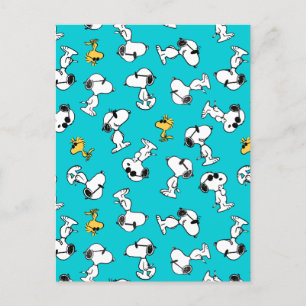 Peanuts   Snoopy & Zonnebrilpatroon Briefkaart