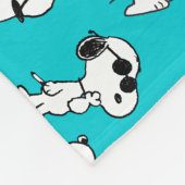 Peanuts | Snoopy & Zonnebrilpatroon Fleece Deken (Hoek)