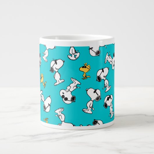 Peanuts | Snoopy & Zonnebrilpatroon Grote Koffiekop (Voorkant)