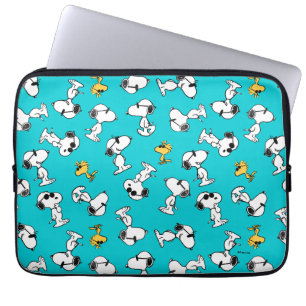 Peanuts Snoopy & Zonnebrilpatroon Laptop Sleeve