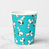 Peanuts | Snoopy & Zonnebrilpatroon Papieren Bekers (Links)