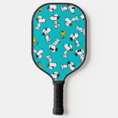 Peanuts | Snoopy & Zonnebrilpatroon Pickleball Paddle (Achterkant)