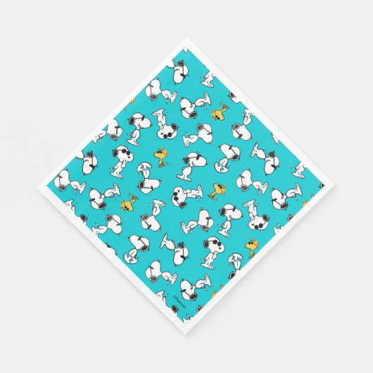 Peanuts | Snoopy & Zonnebrilpatroon Servet (Hoek)