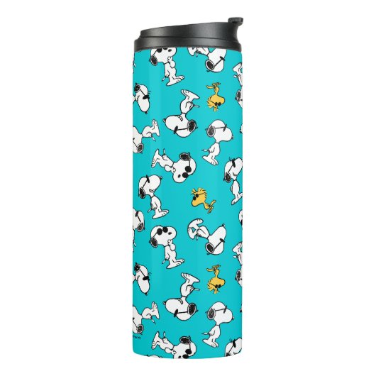 Peanuts | Snoopy & Zonnebrilpatroon Thermosbeker (Gedraaid links)