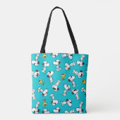 Peanuts | Snoopy & Zonnebrilpatroon Tote Bag (Achterkant)