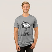 Peanuts | Snoopys broer Spike Tri-Blend Shirt (Voorkant volledig)