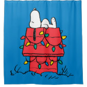 Peanuts | Snoopy's Dog House met verlichting Douchegordijn (Voorkant)