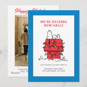 Peanuts | Snoopy's Dog House met verlichting Feestdagenkaart (Voorkant / Achterkant)