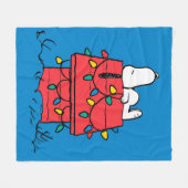 Peanuts | Snoopy's Dog House met verlichting Fleece Deken (Voorkant (Horizontaal))