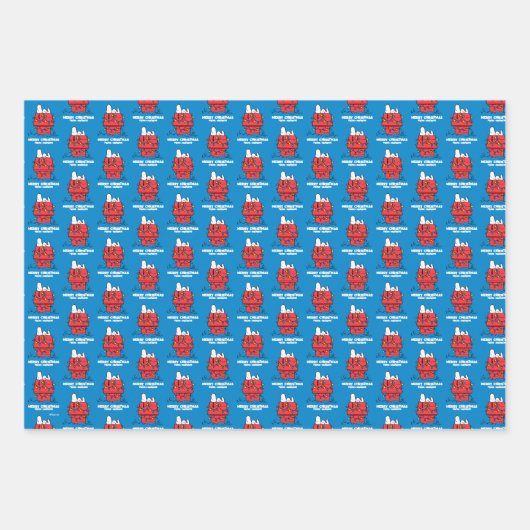 Peanuts | Snoopy's Dog House met verlichting Inpakpapier Vel (Voorkant 3)