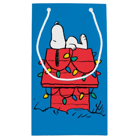 Peanuts | Snoopy's Dog House met verlichting Klein Cadeauzakje (Achterkant)