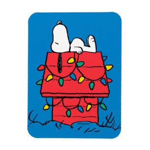 Peanuts   Snoopy's Dog House met verlichting Magneet