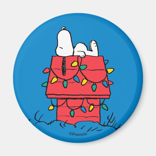Peanuts | Snoopy's Dog House met verlichting Magneet (Voorkant)