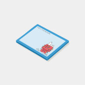 Peanuts | Snoopy's Dog House met verlichting Post-it® Notes (Schuin)