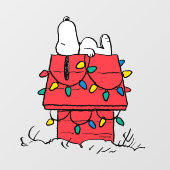 Peanuts | Snoopy's Dog House met verlichting Raamsticker (Vel)