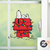 Peanuts | Snoopy's Dog House met verlichting Raamsticker (Huis)