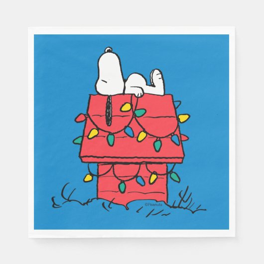 Peanuts | Snoopy's Dog House met verlichting Servet (Voorkant)