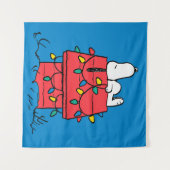 Peanuts | Snoopy's Dog House met verlichting Wandkleed (Voorkant (horizontaal))